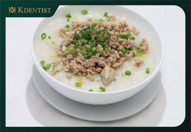 Cháo tôm cà rốt nấm rơm Cháo tôm cà rốt nấm rơm